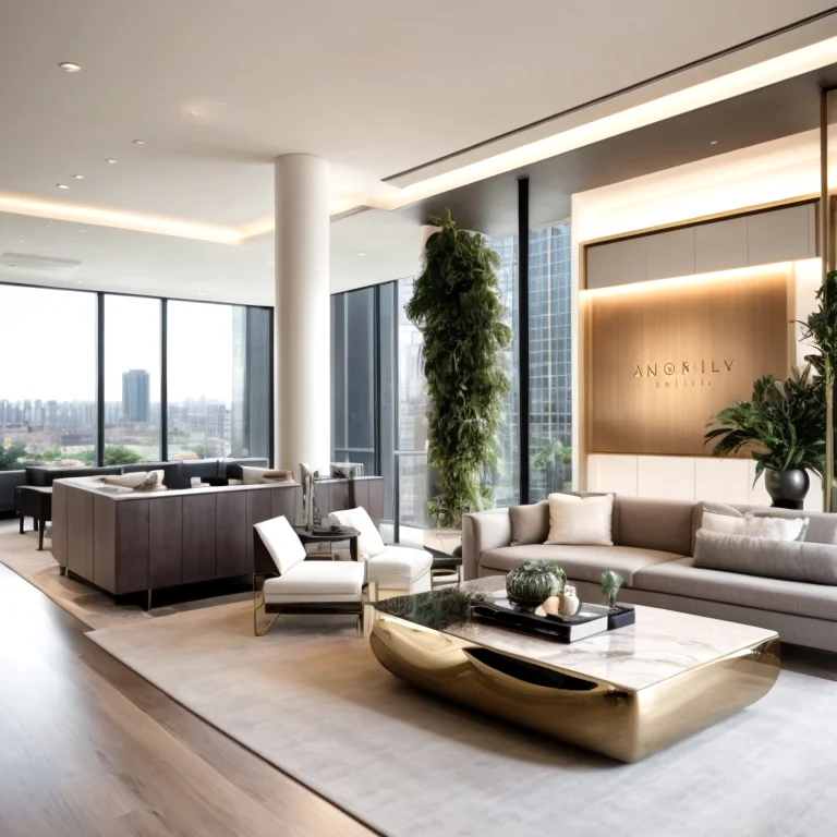 Luxury apartment view with concierge